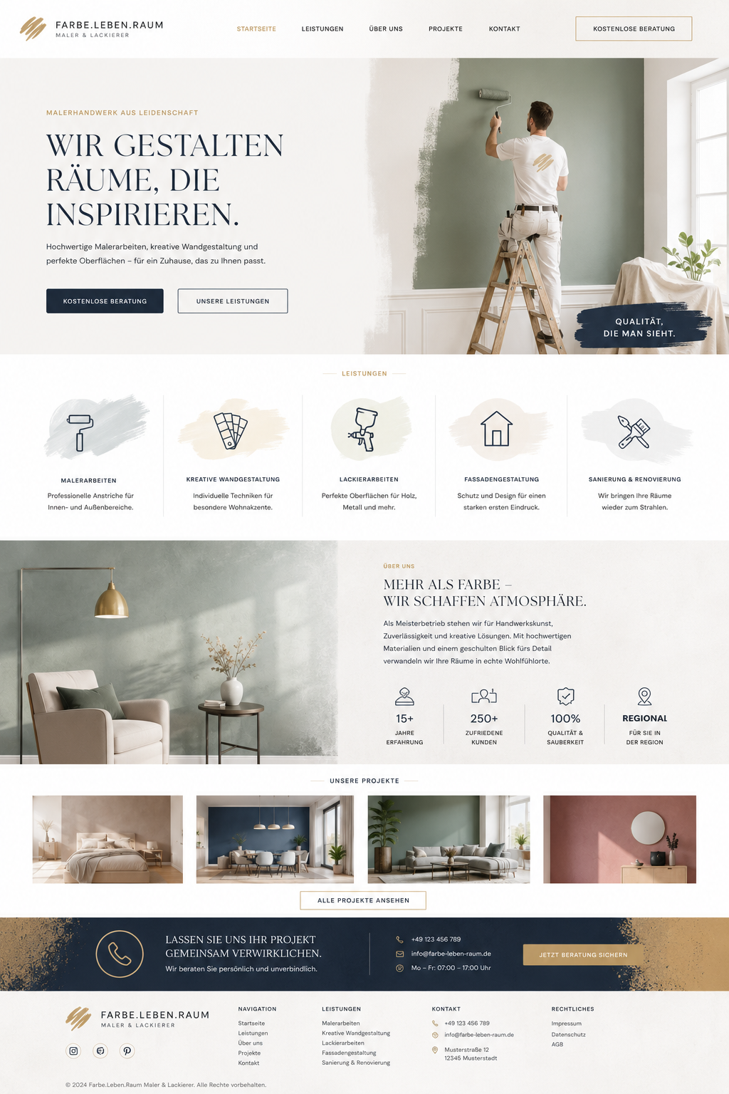 Maler Website Beispiel